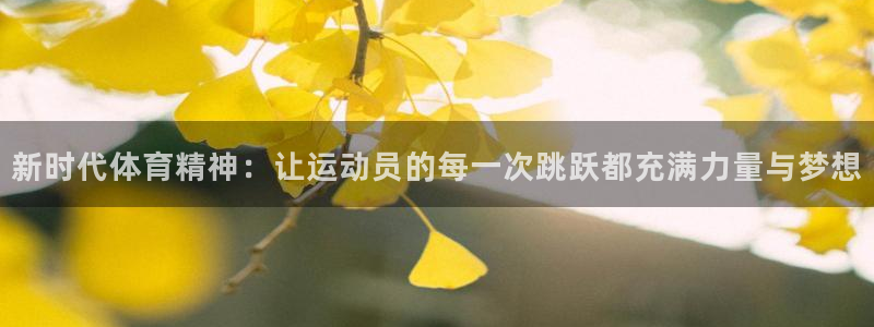 球王会体育：新时代体育精神：让运动员的每一次跳跃都充满力量与梦想